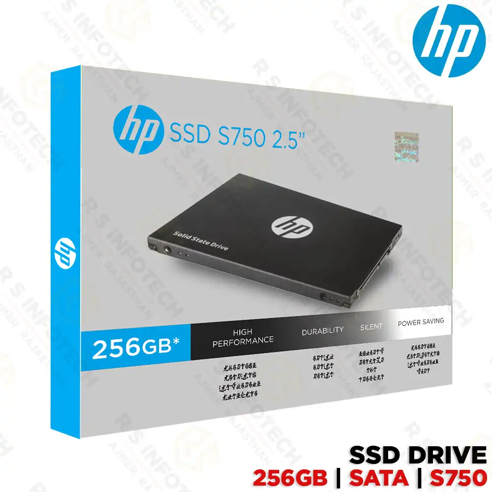 HP S750 256GB 560MB/S SATA SSD | 2.5 INCH INTERNAL SOLID STATE DRIVE | SATA III (3YEAR)