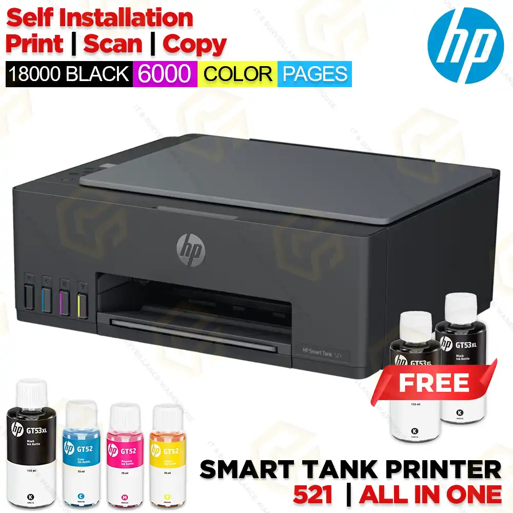 HP SMART TANK 521 ALL IN ONE COLOR PRINTER