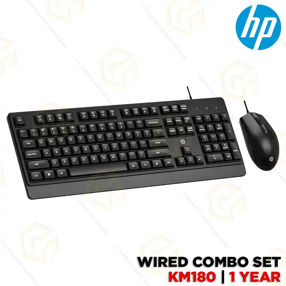 HP WIRED KEYBOARD MOUSE COMBO KM180
