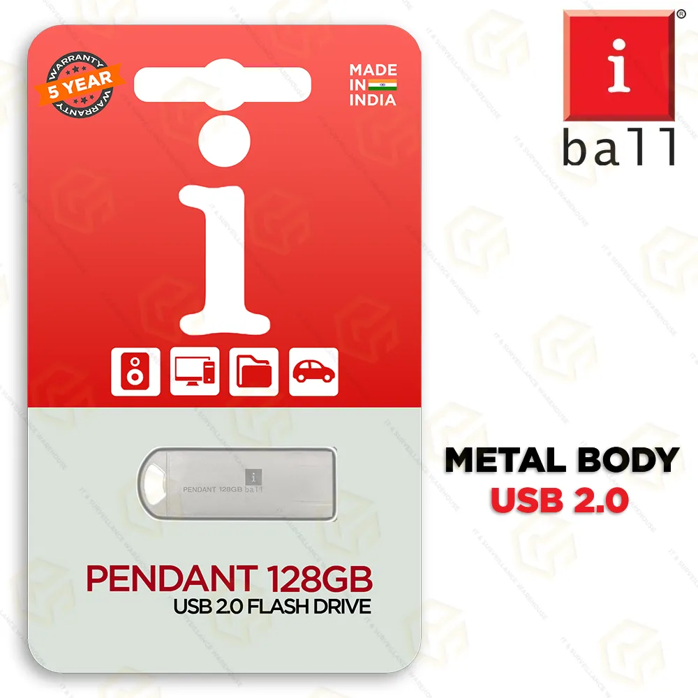 IBALL 128GB METAL BODY PEN DRIVE 2.0