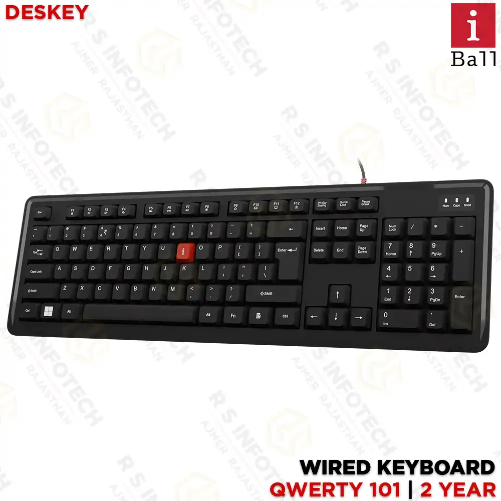 IBALL DESKEY QWERTY 101 WIRED KEYBOARD