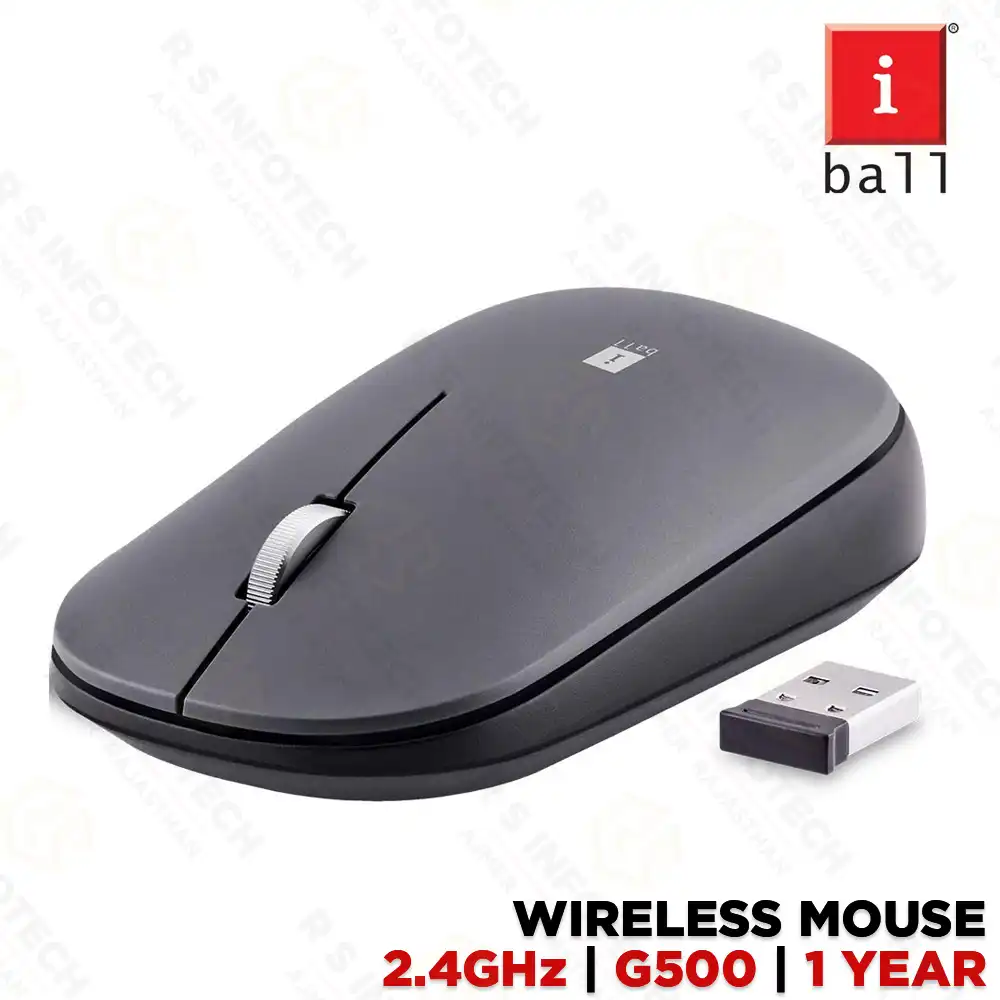 IBALL G500 2.4GHZ PREMIUM SILENT WIRELESS MOUSE (1 YEAR)