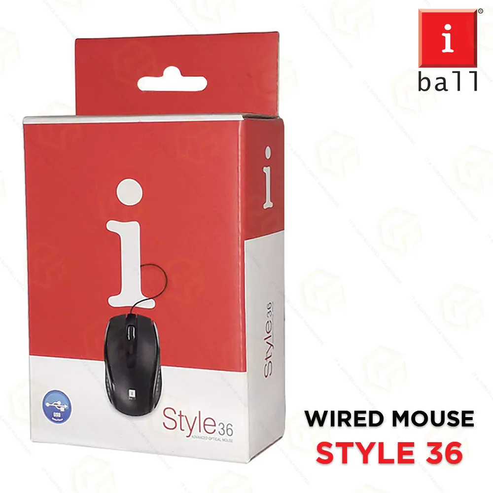 IBALL MOUSE STYLE 36 USB VR-5 (3YEAR)