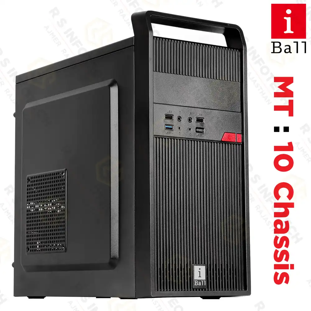 IBALL MT10 WITH SMPS MINI TOWER CABINET | FRONT USB 3.0 (BLACK)