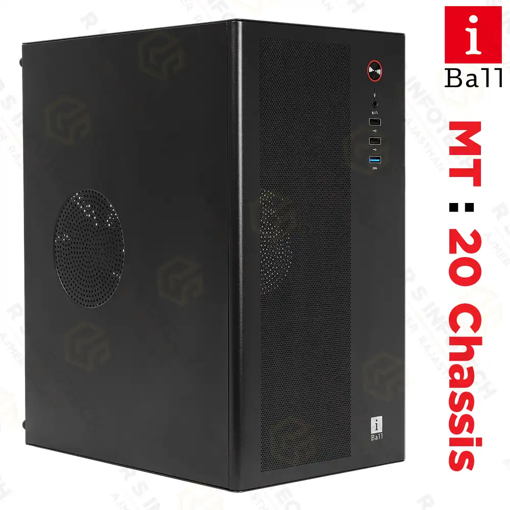 IBALL MT20 WITH SMPS MINI TOWER CABINET | USB 3.0 (BLACK)