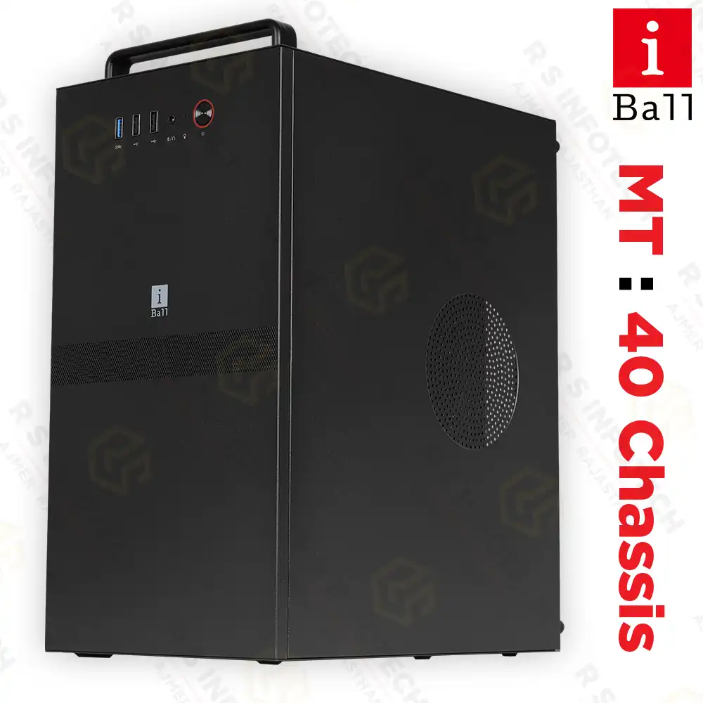 IBALL MT40 WITH SMPS MINI TOWER CABINET | USB 3.0 (BLACK)