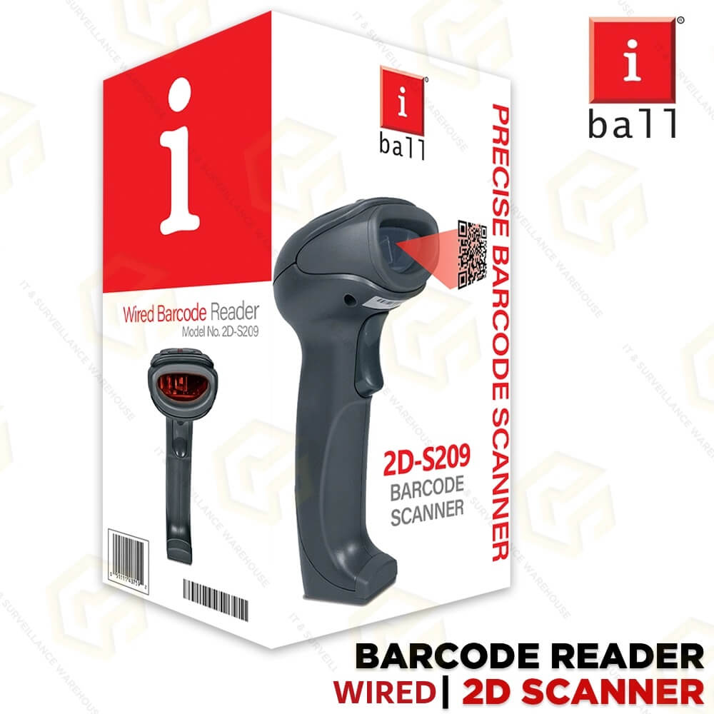 IBALL WIRED BARCODE+QR CODE 2D SCANNER 2D-S209 (1YEAR)