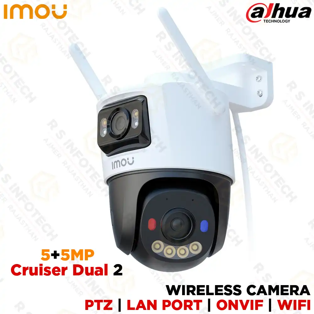 IMOU IPC-S7XEP-10M0WED CRUISER DUAL 5MP+5MP OUTDOOR WI-FI PT CAMERA (2YEAR)