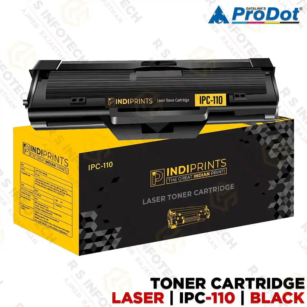 INDIPRINTS IPC-110 LASER TONER CARTRIDGE | HIGH PAGE YIELD | RELIABLE PRINT QUALITY