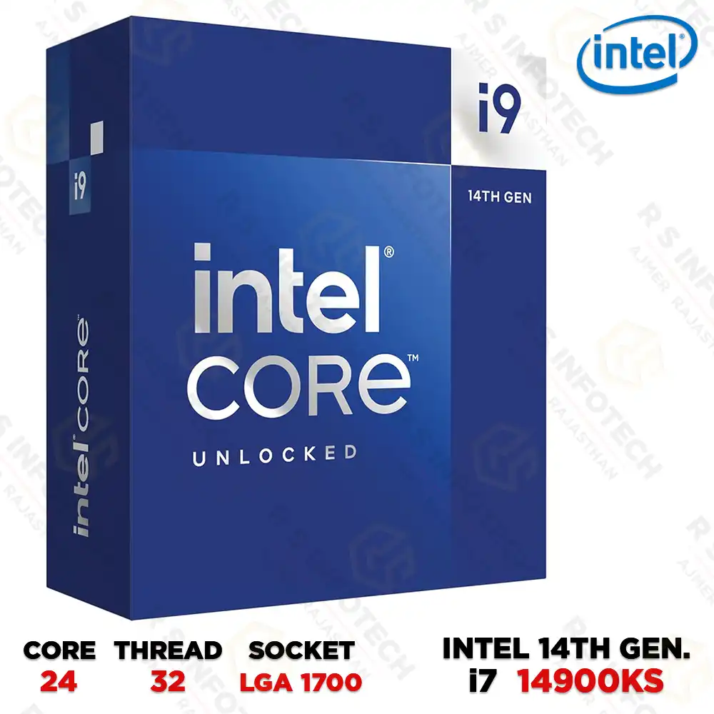 INTEL CORE I9-14900KS LGA1700 DESKTOP PROCESSOR (6.2 GHZ / 24 CORES / 32 THREADS)