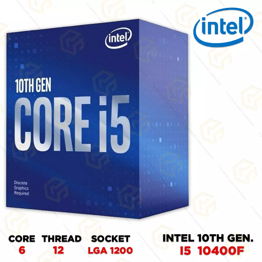 INTEL CPU 10TH GEN I5-10400F GRAPHIC REQUIRED (3YEAR)