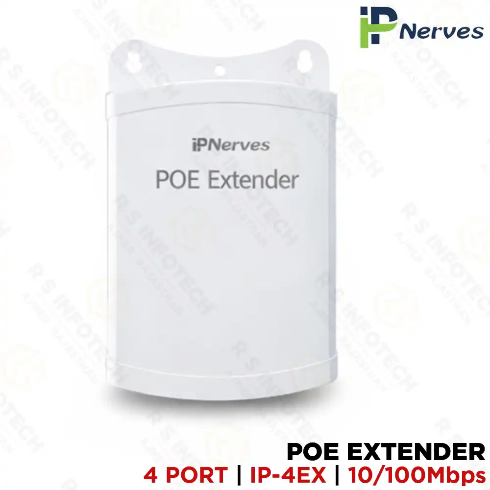IP NERVES IP-4EX 4 PORT POE EXTENDER | POE NETWORK EXTENDER