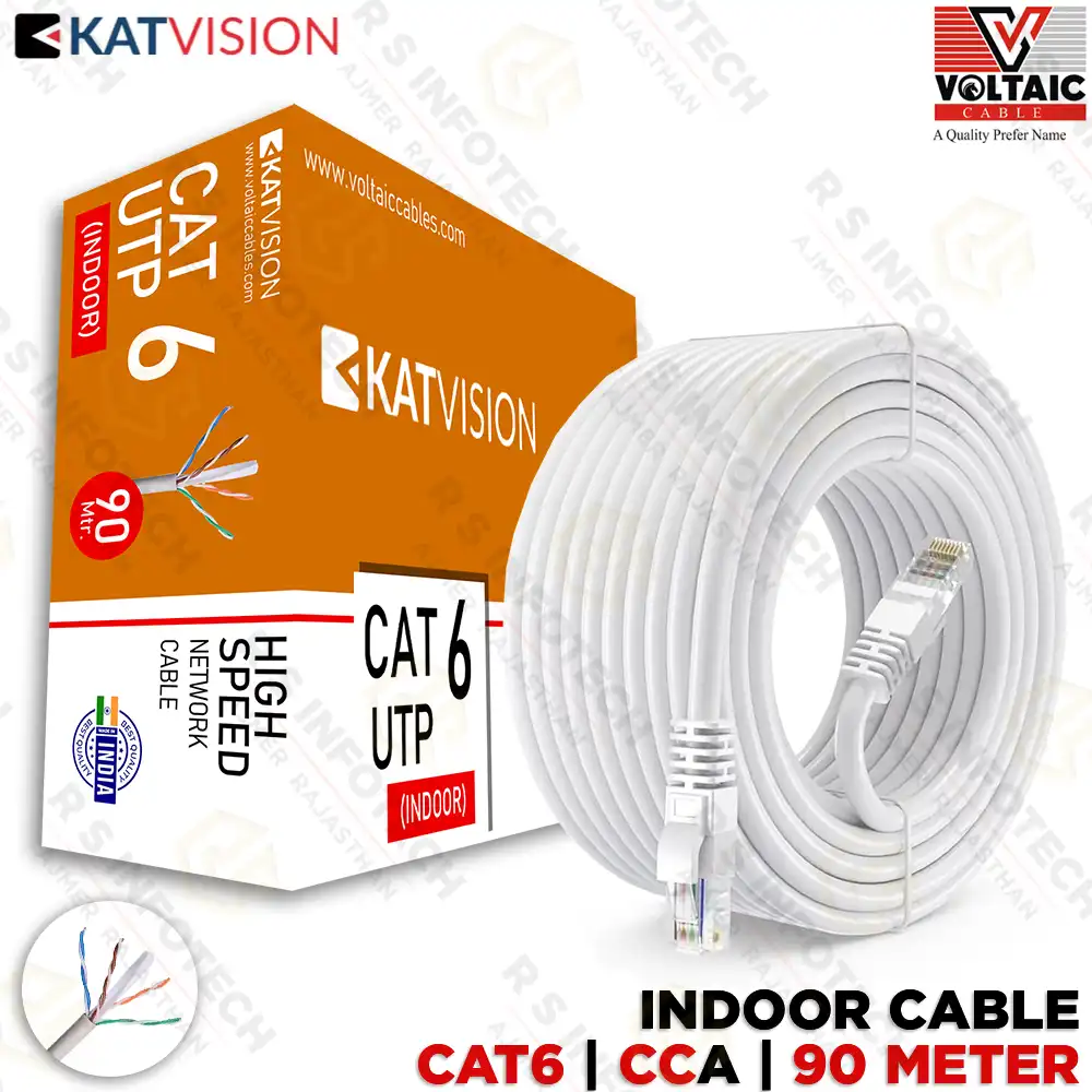 KATVISION CAT6 90MTR INDOOR CCA CABLE