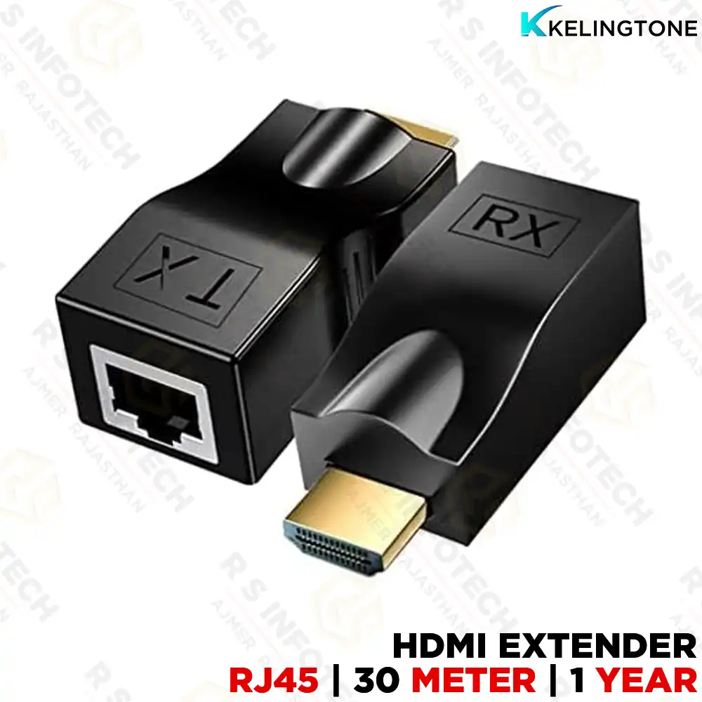 KELINGTONE KX-4K-30 HDMI EXTENDER OVER CAT6 | 4K 30M | TX & RX PAIR | (1 YEAR)