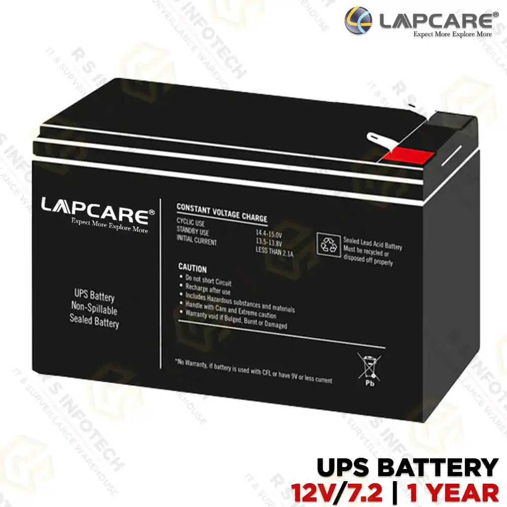 LAPCARE 12V/7.2A UPS BATTERY
