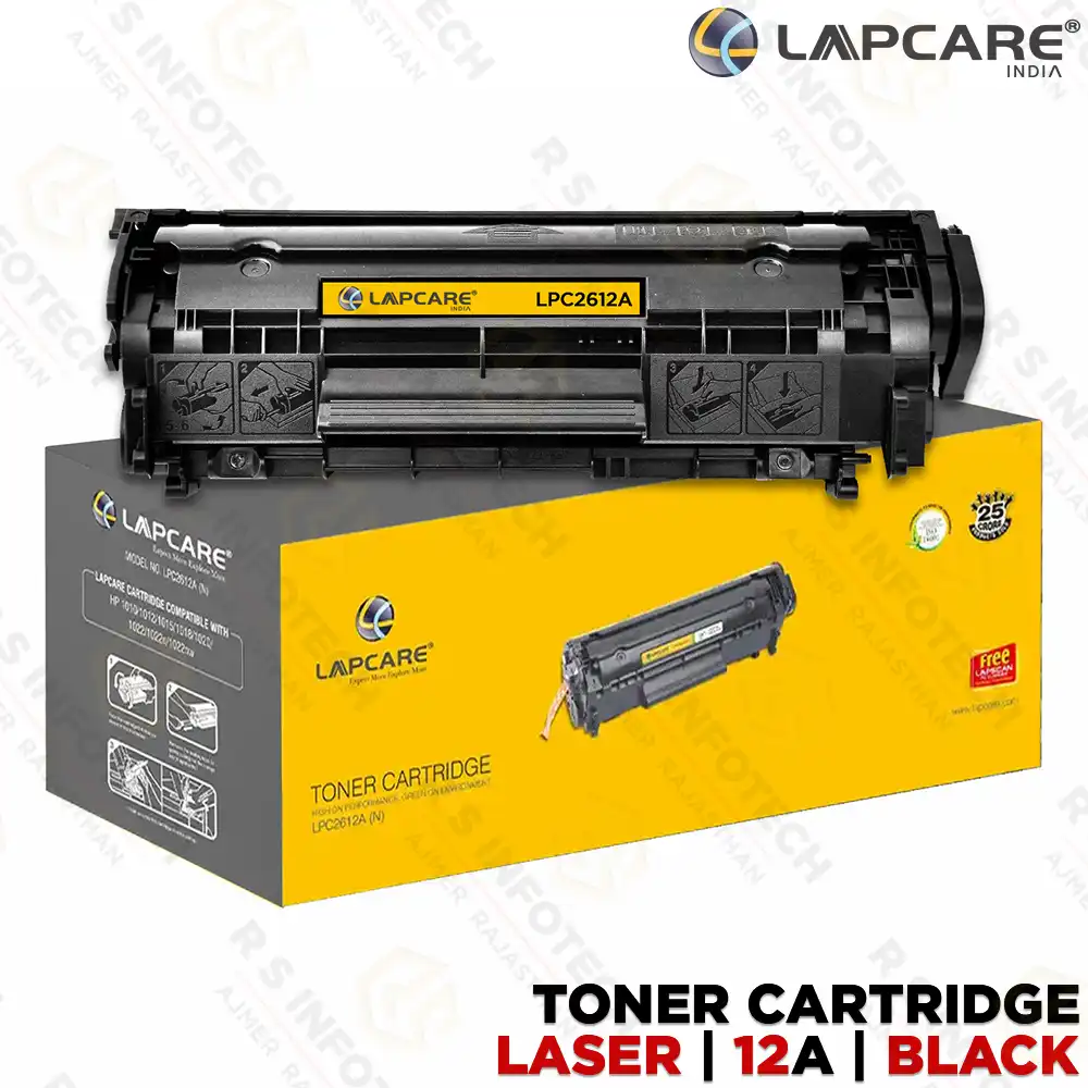 LAPCARE 2612A BLACK TONER CARTRIDGE FOR HP LASERJET 1010 / 1012 / 1015 / 1020 / 1022 / M1005 SERIES