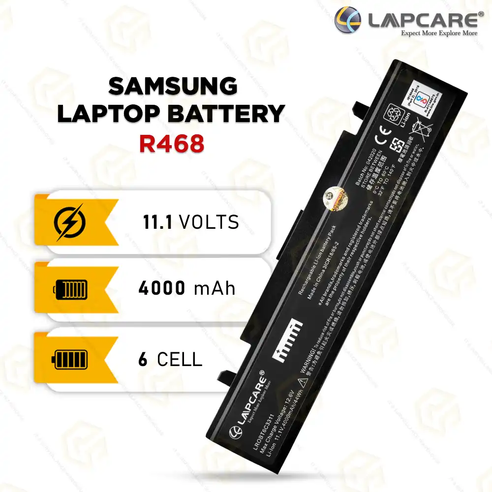 LAPCARE BATTERY FOR SAMSUNG R468