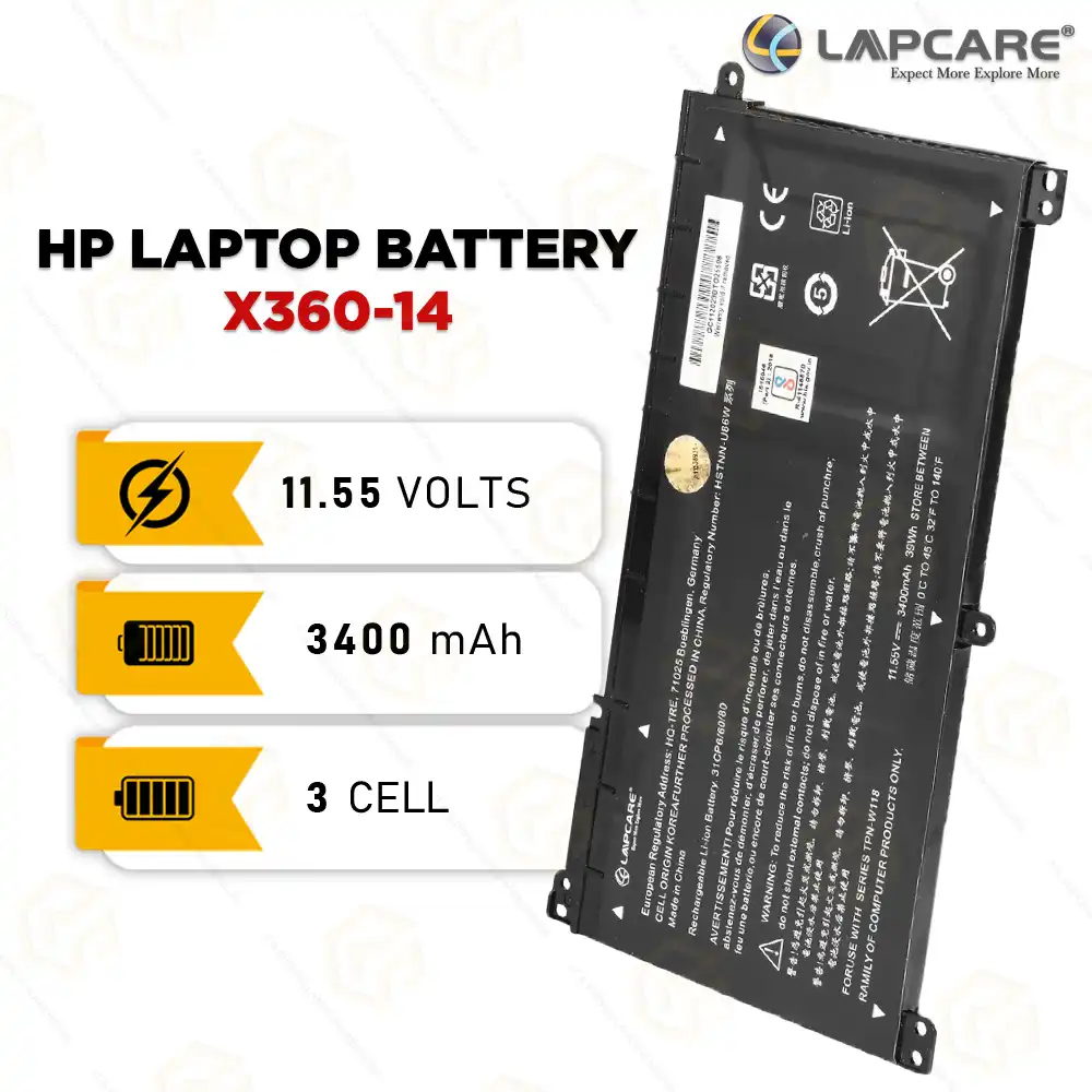 LAPCARE BATTERY FOR HP X360-14 ON03XL
