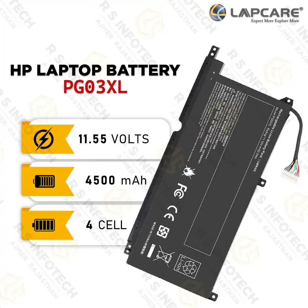 LAPCARE PG03XL | LAPTOP BATTERY | HP PAVILION X360 & ENVY X360 SERIES (1YEAR)