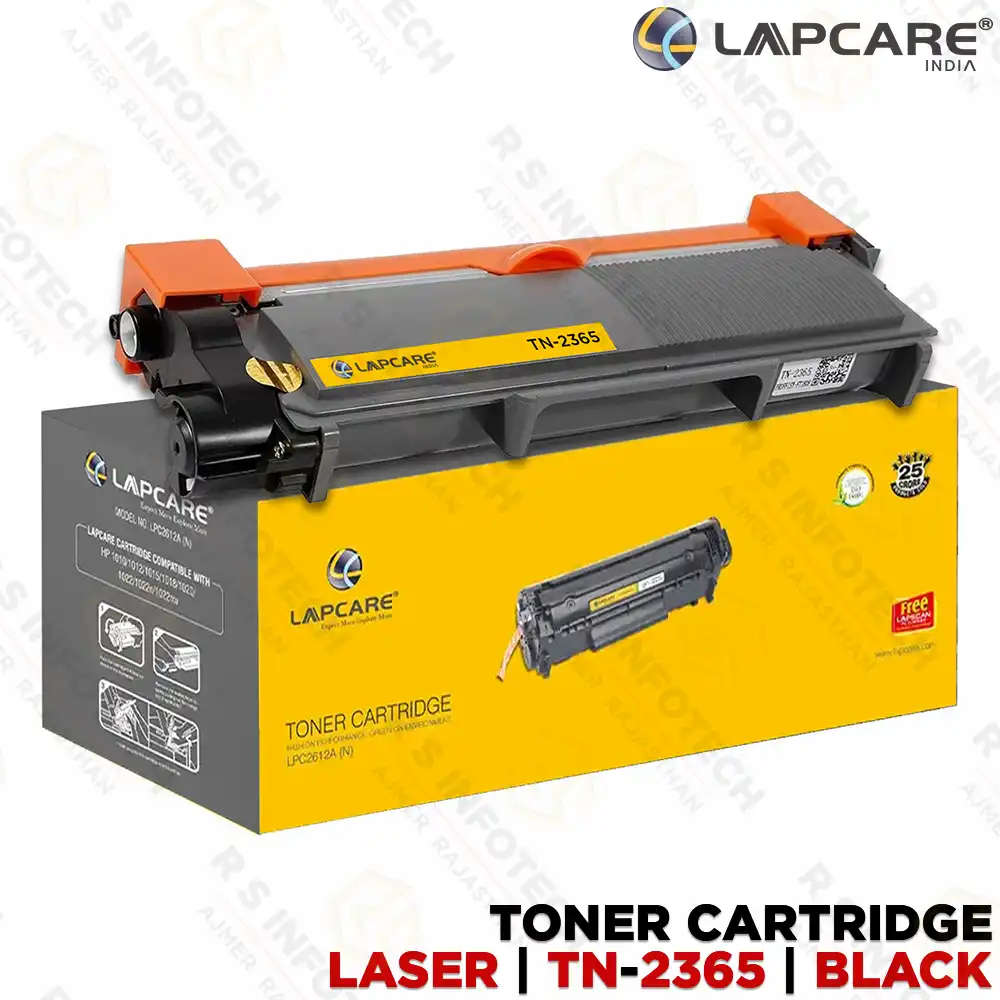 LAPCARE TN-2365 BLACK TONER CARTRIDGE FOR BROTHER HL-L2300 / L2320 / L2365 / DCP-L2520 / MFC-L2700 SERIES