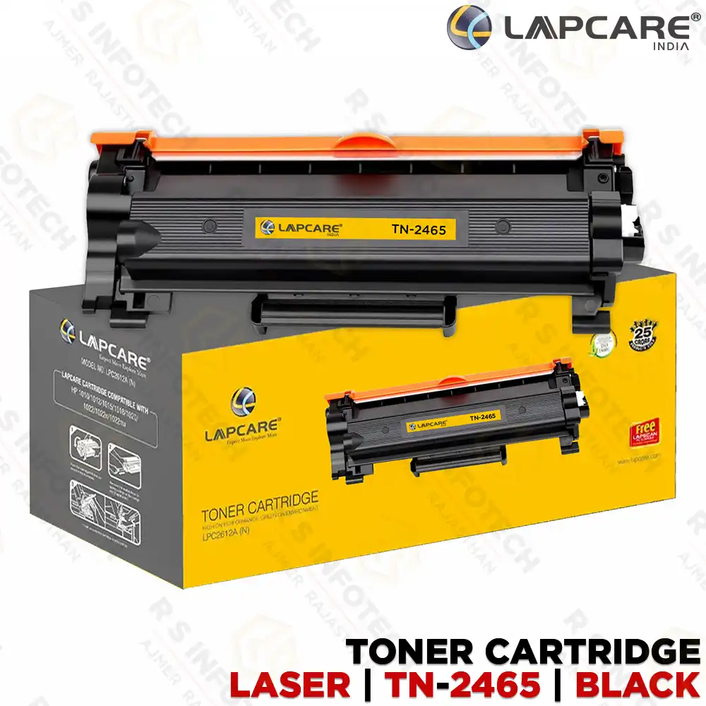 LAPCARE TN-2465 BLACK TONER CARTRIDGE FOR BROTHER HL-L2310D / HL-L2335D / MFC-L2710DW SERIES