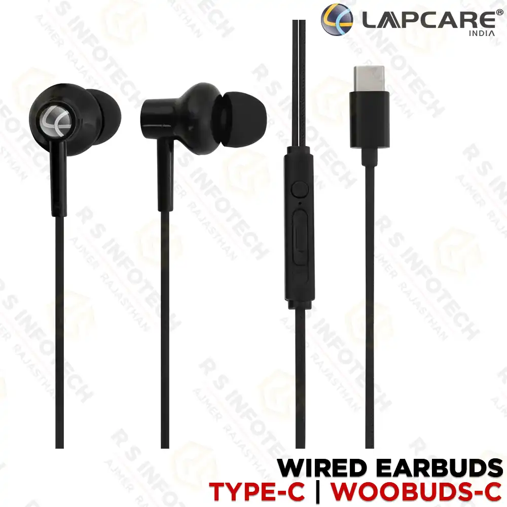 LAPCARE WOOBUDS-C WIRED EARBUDS