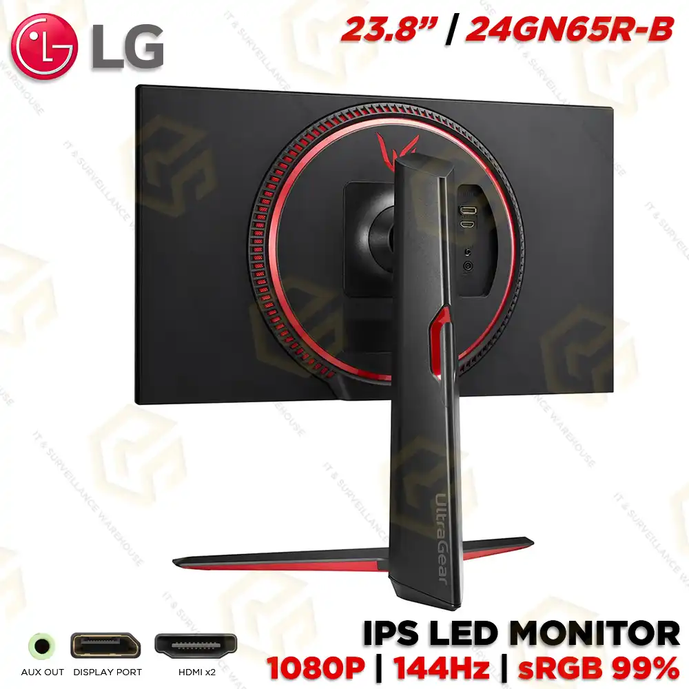 LG 24" IPS LED MONITOR 24GN65R (3YEAR)