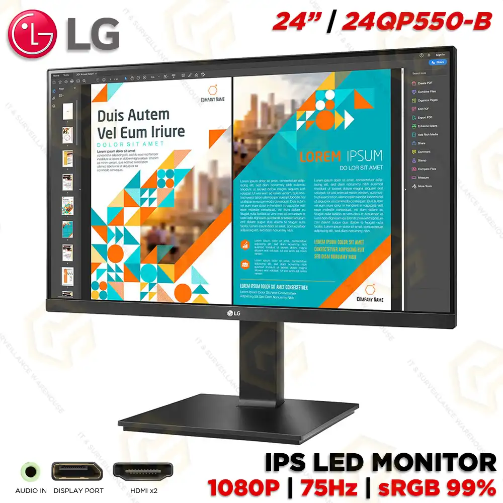 LG 24QP550 24" IPS LED MONITOR (3YEAR)