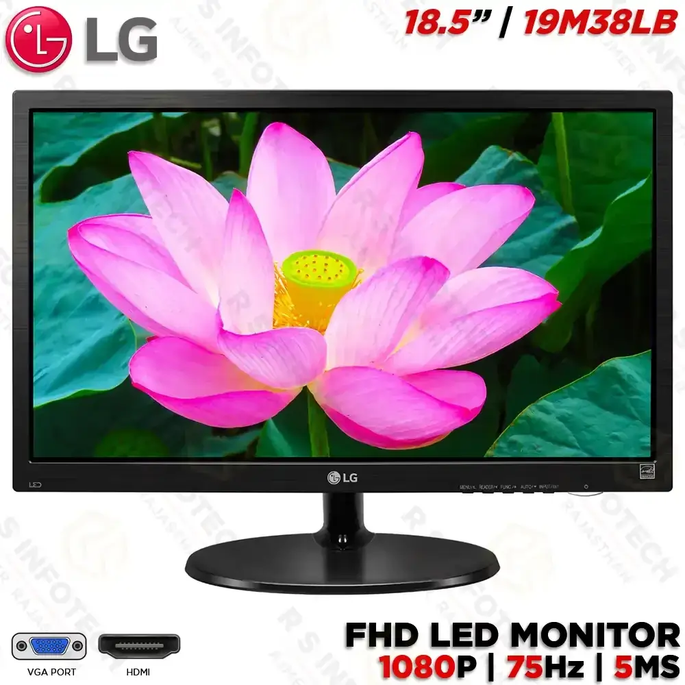 LG 19M38LB 18.5″ HD LED MONITOR | TN-PANEL | HDMI + VGA (3YEAR)