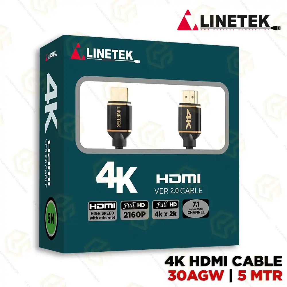 LINETEK 4K HDMI CABLE 2.0V 5MTR