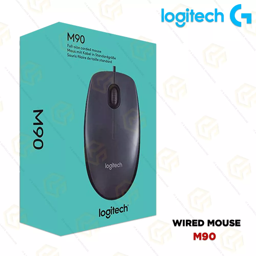 LOGITECH WIRED USB MOUSE M90 (3YEAR)