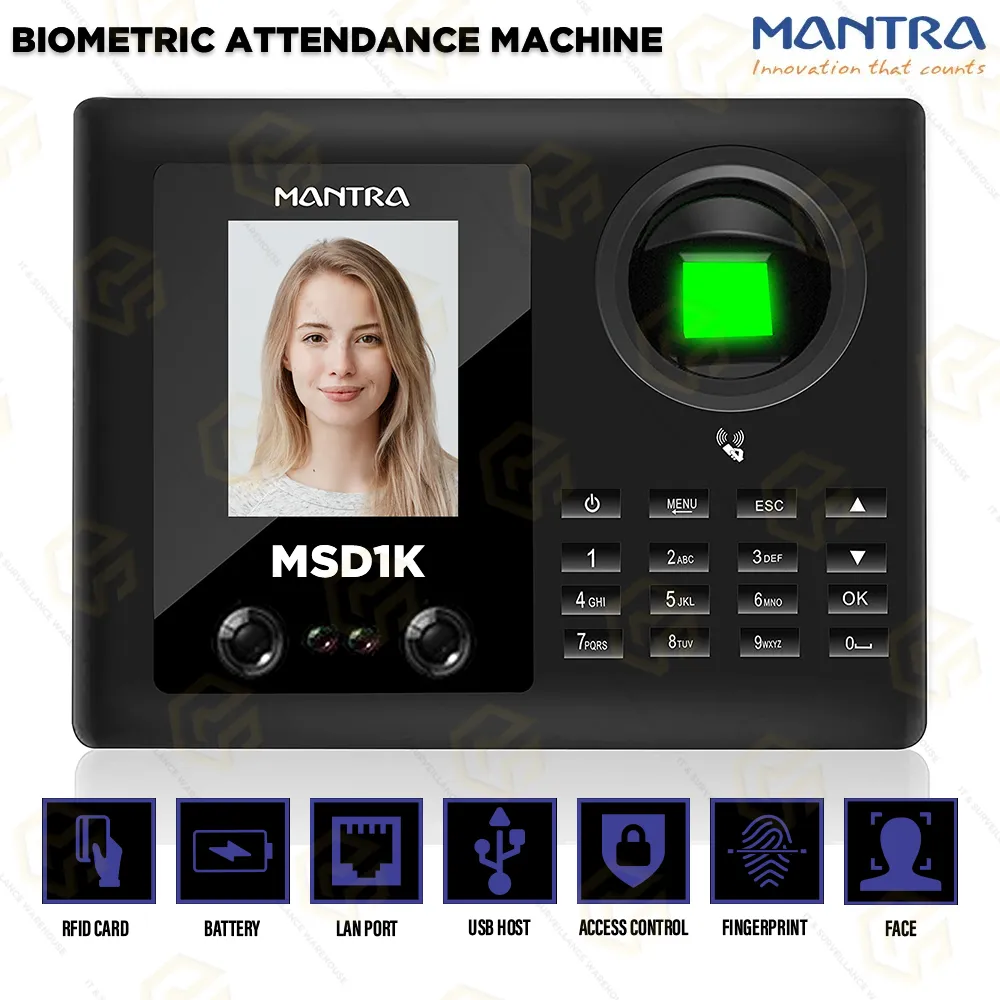 MANTRA BIOFACE-MSD1K BIOMETRIC ATTANDANCE