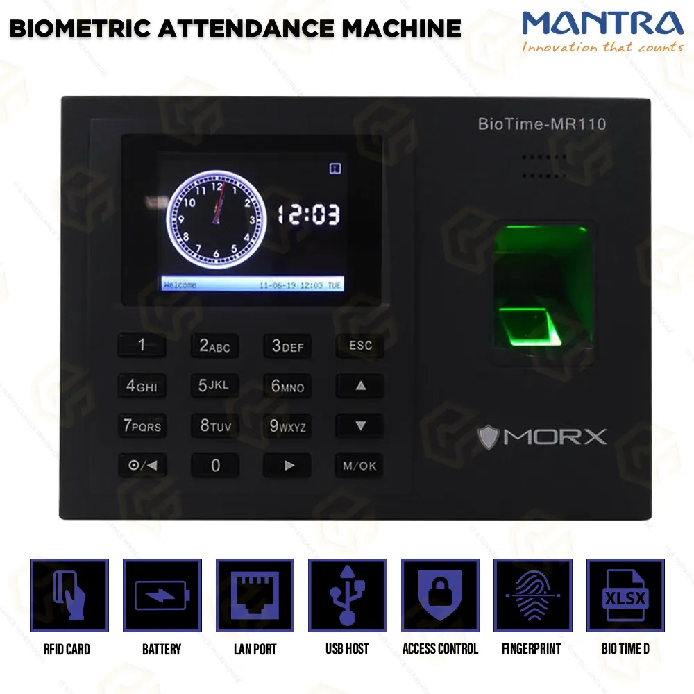 MANTRA BIOMETRIC ATTANDANCE BIOTIME-MR110