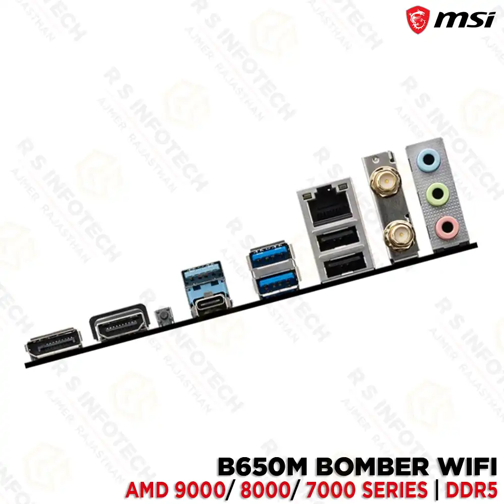 MSI B650M BOMBER AMD RYZEN 9000 | 8000 | 7000 SERIES DDR5 WIFI MOTHERBOARD