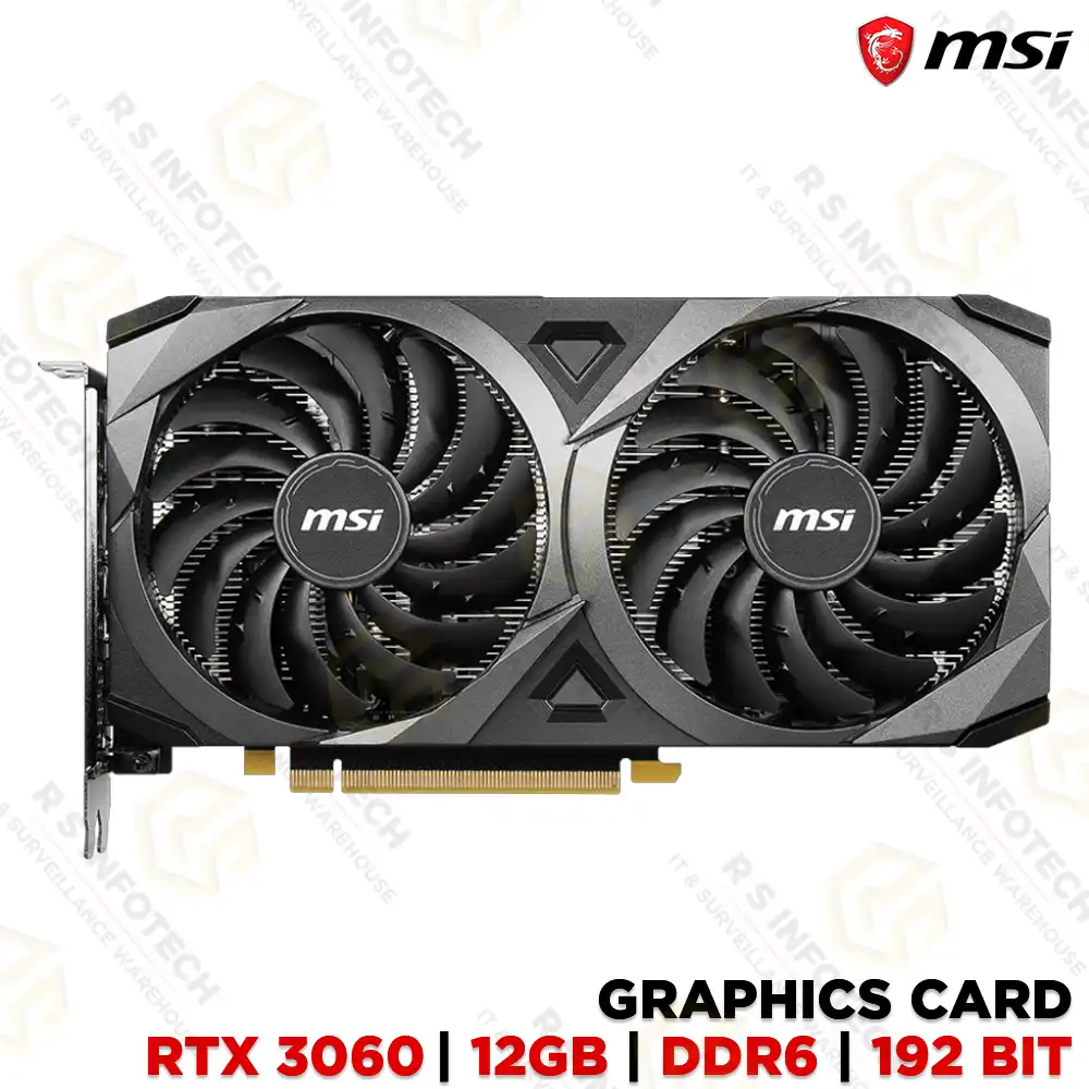 MSI GEFORCE RTX 3060 VENTUS 2X 12G OC 12GB GDDR6 DUAL FAN GPU