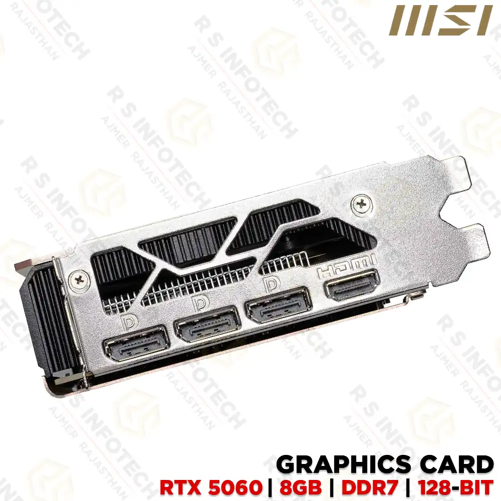 MSI GEFORCE RTX 5060 8G DDR7 INSPIRE 2X GRAPHICS CARD | OC EDITION (3 YEAR)