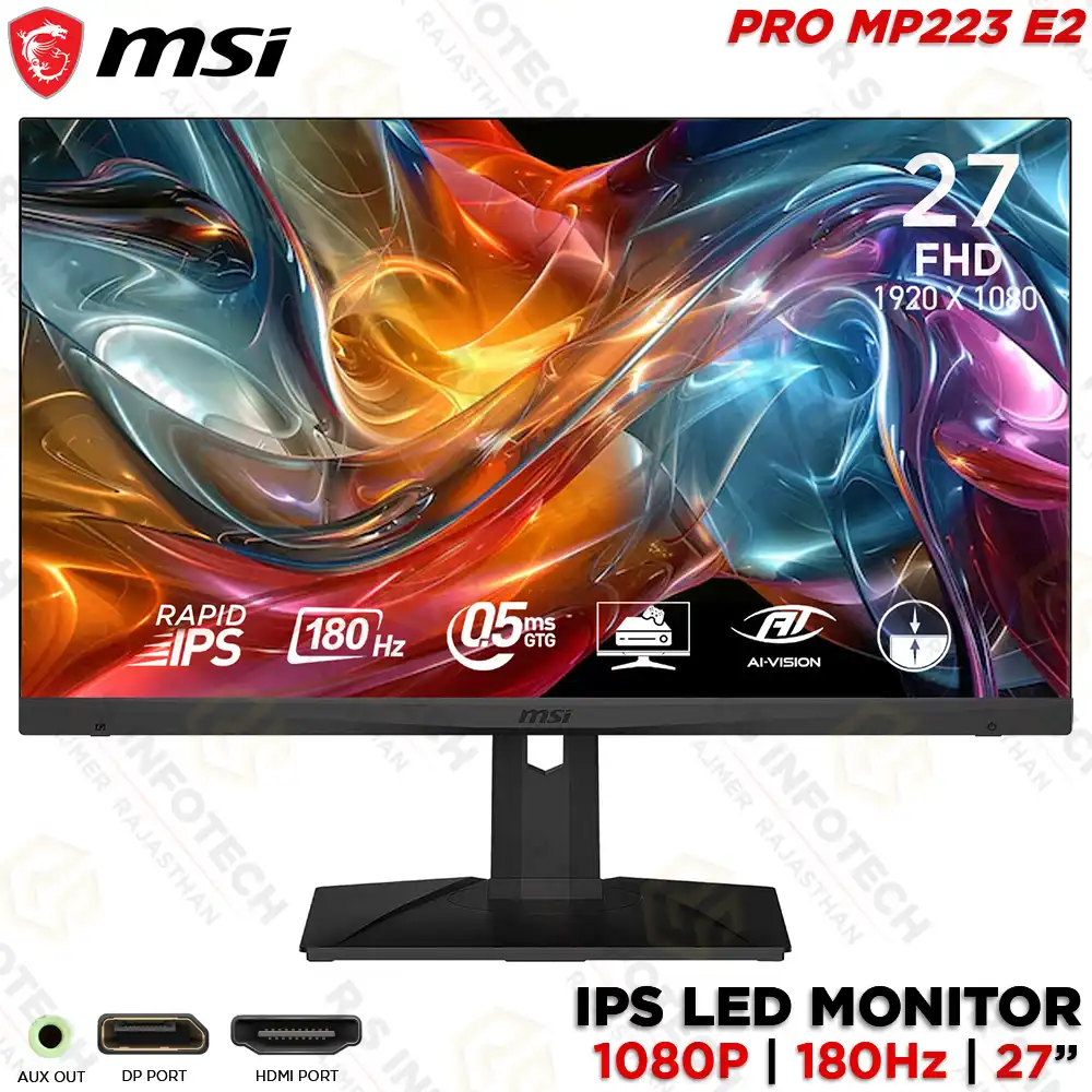 MSI MAG 275F 27" IPS FHD 180HZ FREESYNC GAMING MONITOR