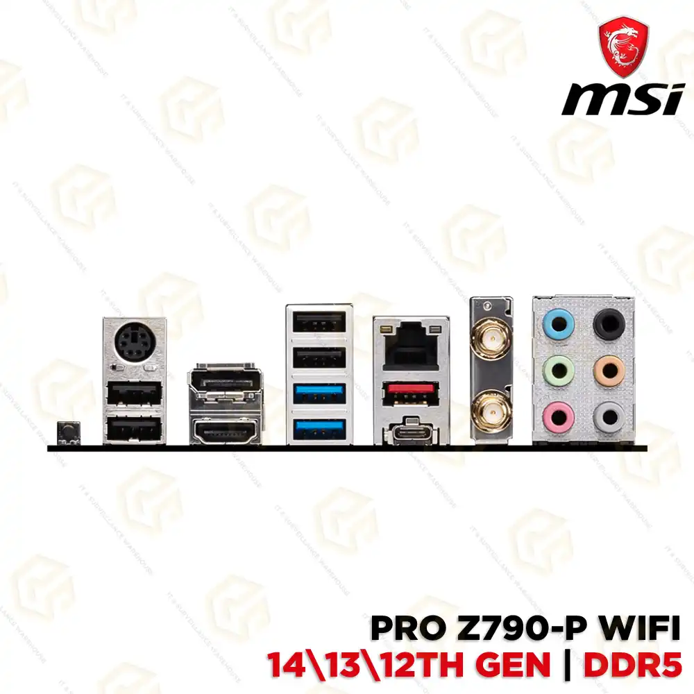 MSI PRO Z790-P WIFI DDR5 MOTHERBOARD (12,13&14 GEN.)
