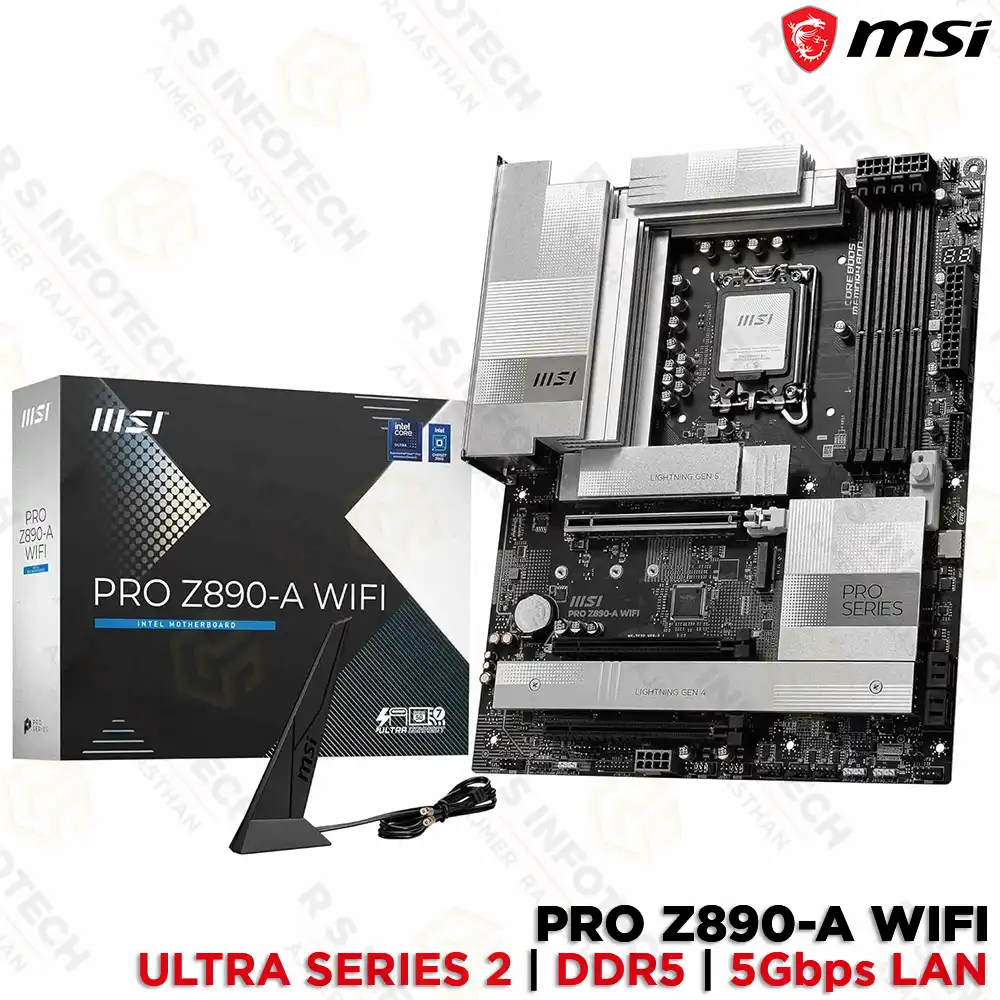 MSI PRO Z890-A WIFI-7 DDR5 LGA 1851 ULTRA SERIES 2 MOTHERBOARD