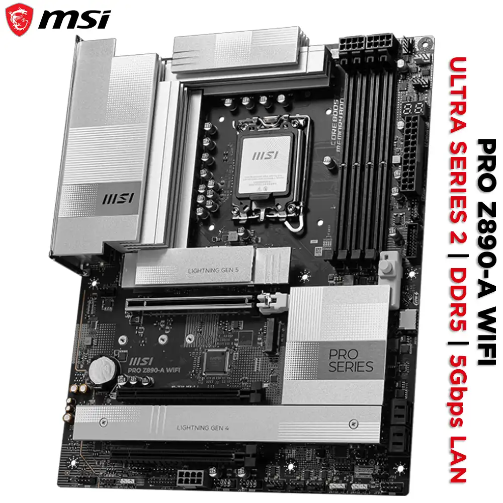 MSI PRO Z890-A WIFI-7 DDR5 LGA 1851 ULTRA SERIES 2 MOTHERBOARD
