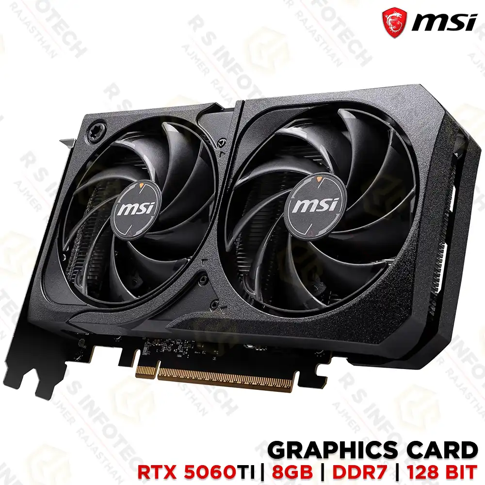 MSI RTX 5060 TI 8G SHADOW 2X OC PLUS | GRAPHICS CARD | GDDR7 | PCIe GEN5