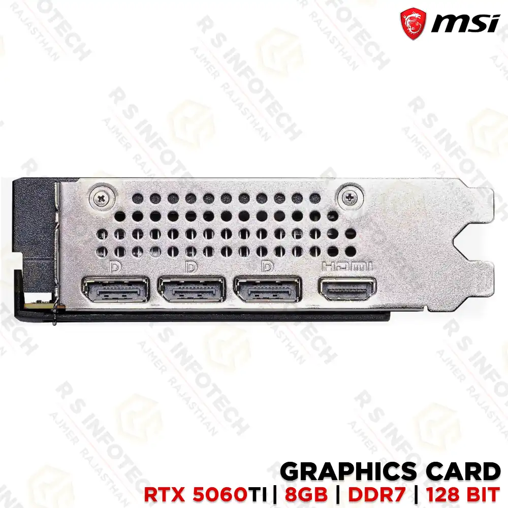 MSI RTX 5060 TI 8G SHADOW 2X OC PLUS | GRAPHICS CARD | GDDR7 | PCIe GEN5