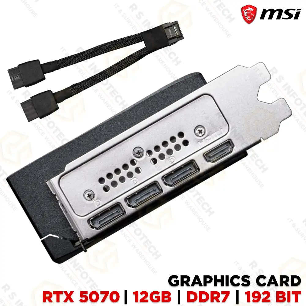 MSI RTX GEFORCE RTX 5070 SHADOW 2X OC 12GB 192-BIT DDR7 GRAPHIC CARD