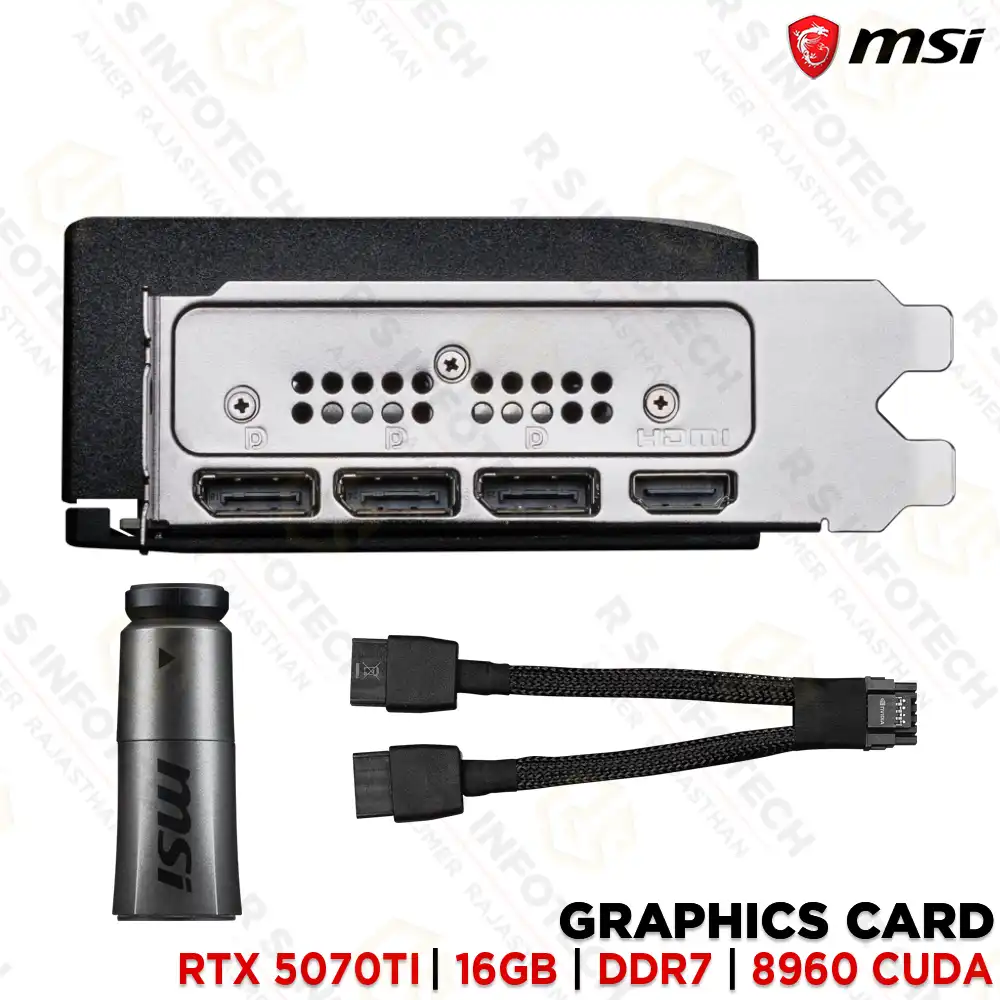 MSI RTX 5070TI SHADOW 3X OC 16GB 256-BIT DDR7 GRAPHIC CARD