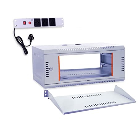 PB 4U RACK WITH SHELF+3 SOCKET PDU