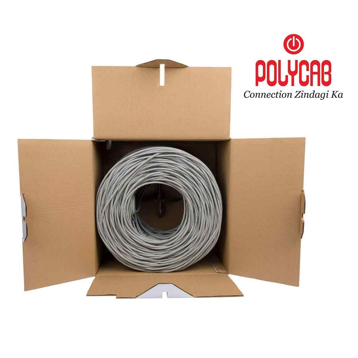 POLYCAB CAT.6 305M INDOOR CABLE 23AWG