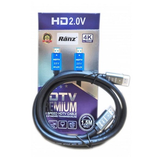 RANZ HDMI CABLE 1.5MTR 4KX2K