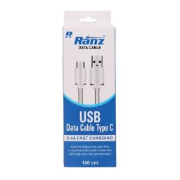 RANZ TYPE-C MOBILE CHARGING DATA CABLE 1MTR