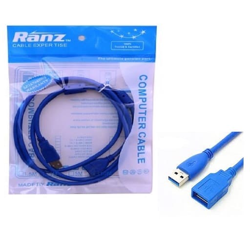 RANZ USB EXTENSION CABLE 1MTR 3.0