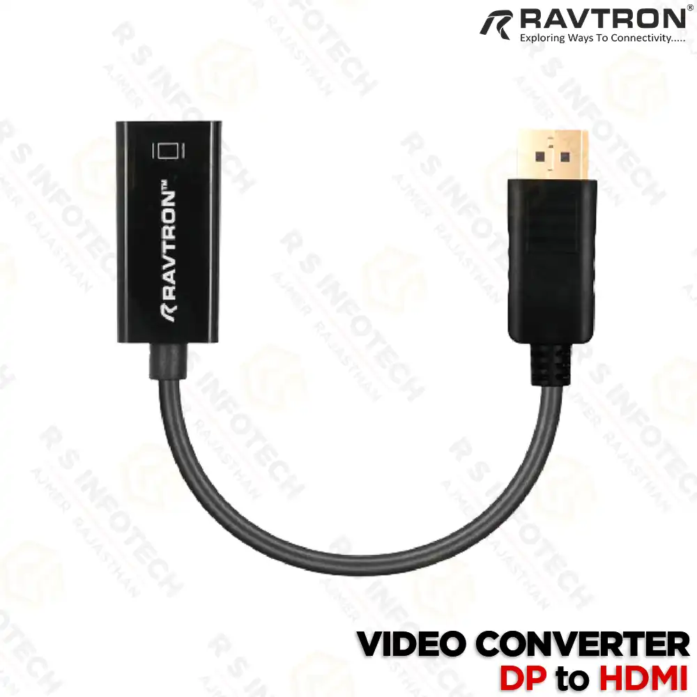 RAVTRON DISPLAY PORT TO HDMI 1080P ADAPTER